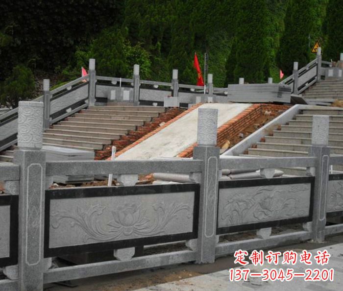 宜宾寺庙景观仿古石栏板 (2)