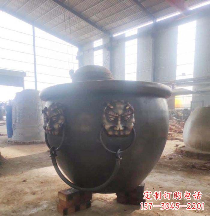 宜宾寺庙水缸铜雕