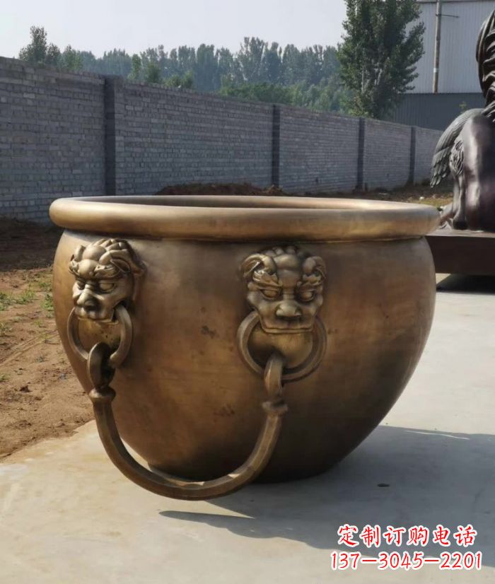 宜宾寺庙铜雕水缸