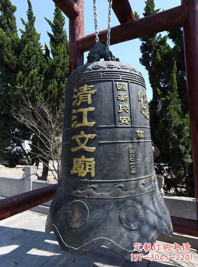 宜宾寺庙铜钟雕塑 (5)