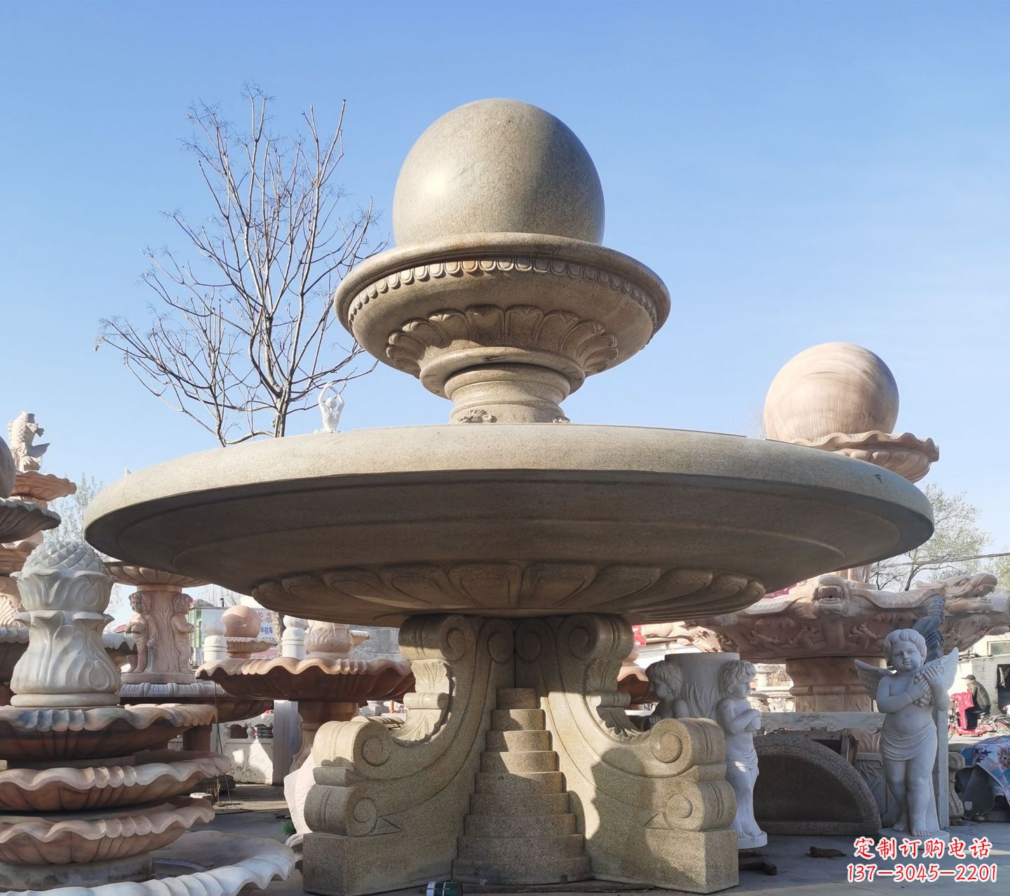 宜宾松香玉大理石风水球