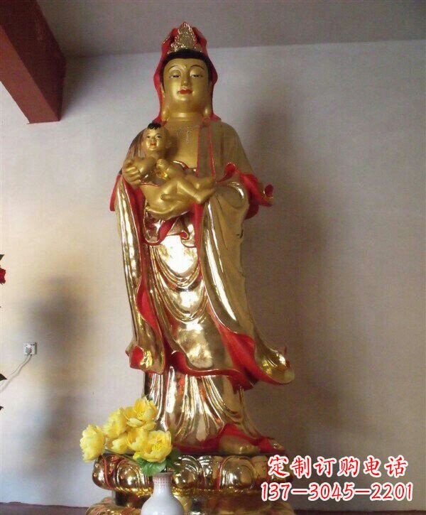 宜宾送子观音铜雕 (2)