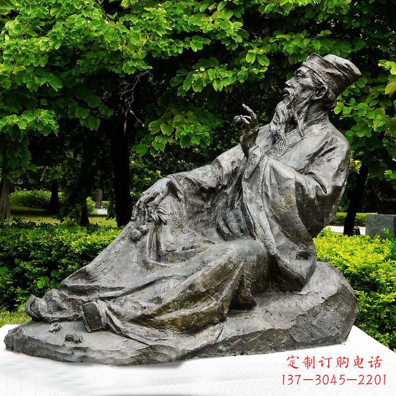 宜宾苏轼雕像古代历史名人北宋著名文学家书画家铜雕