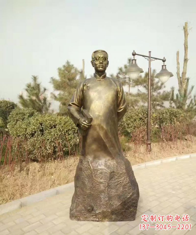 宜宾陶行知人物铜雕1