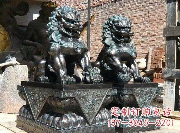 宜宾天安门狮子铜雕塑