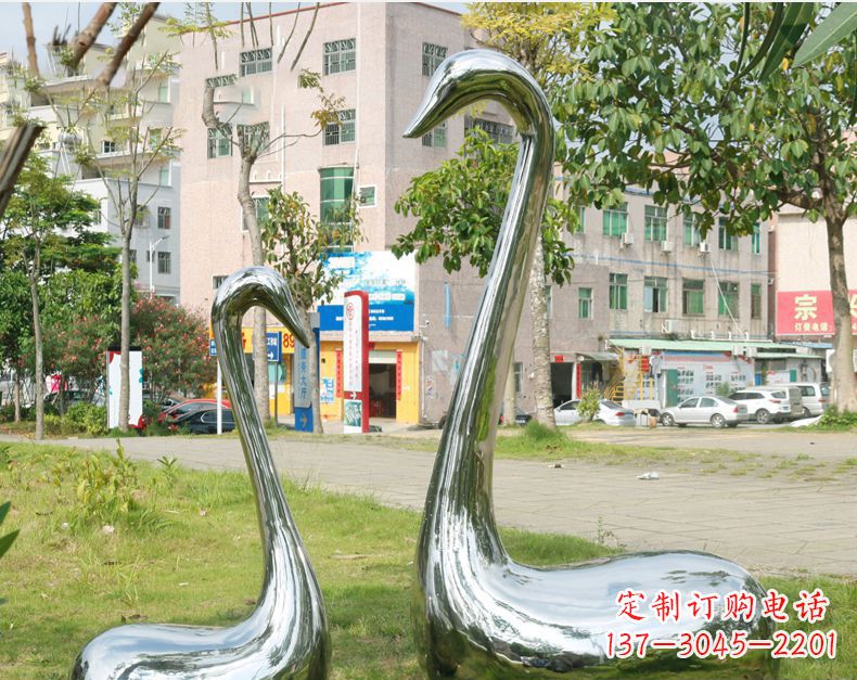 宜宾天鹅抽象不锈钢雕塑112