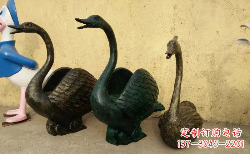 宜宾天鹅动物铜雕 (3)