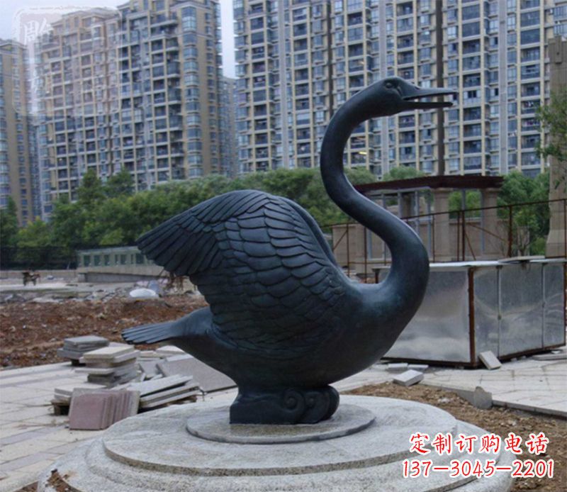 宜宾天鹅动物铜雕