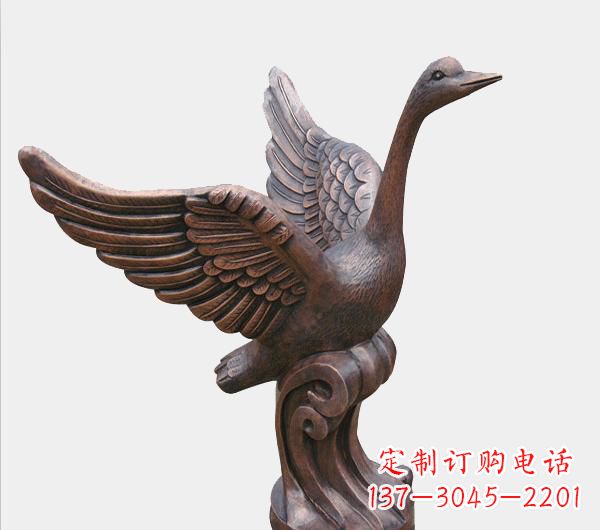 宜宾天鹅锻铜雕塑