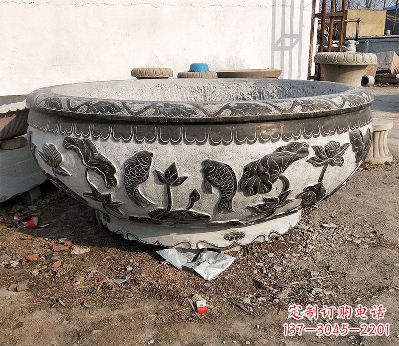 宜宾庭院水缸景观石雕
