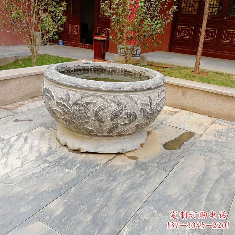 宜宾庭院水缸石雕