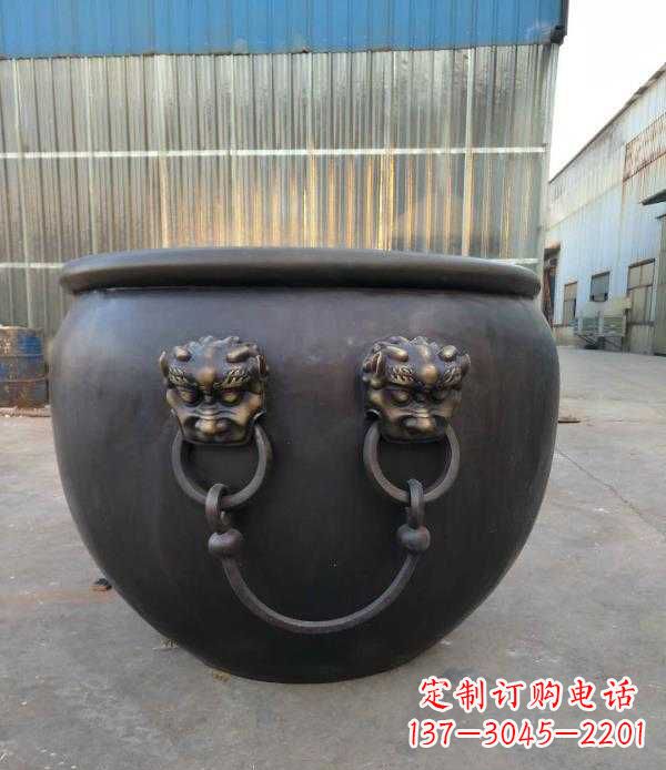 宜宾庭院水缸铜雕