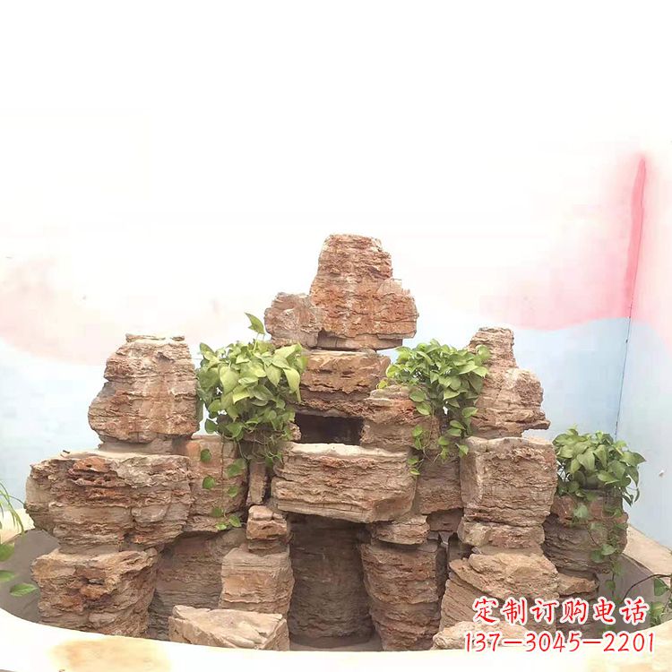 宜宾庭院园林假山鱼池