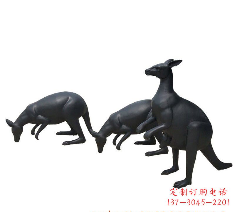 宜宾铜雕袋鼠雕塑