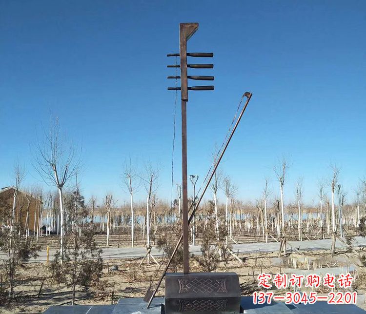 宜宾铜雕二胡景观雕塑