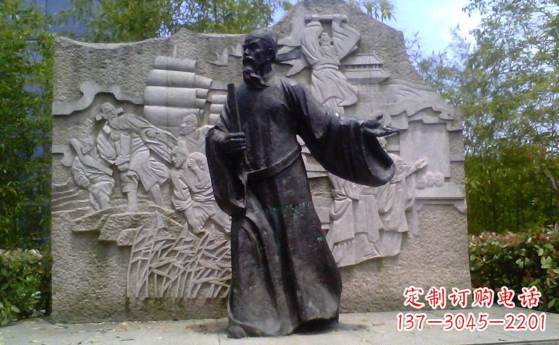 宜宾铜雕古代名人雕塑