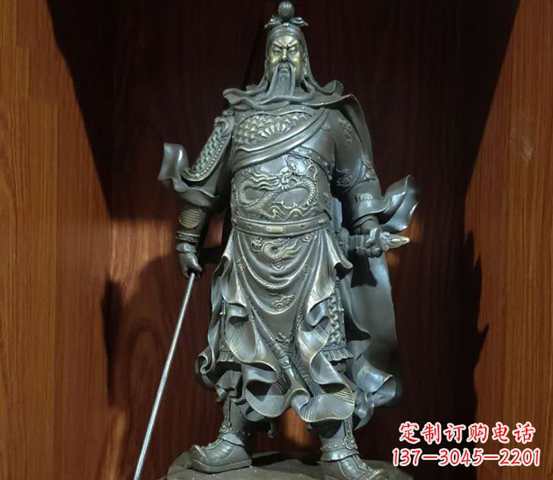 宜宾铜雕关公人物雕塑