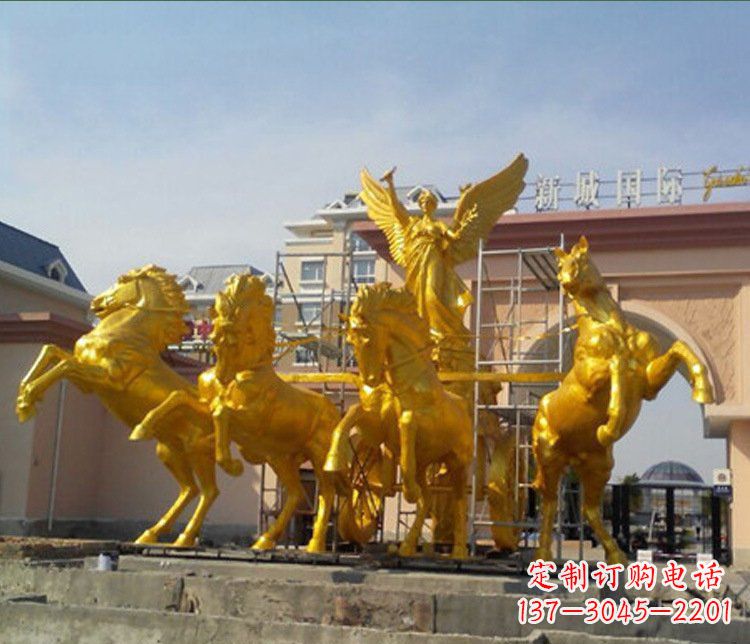 宜宾铜雕广场阿波罗战马雕塑