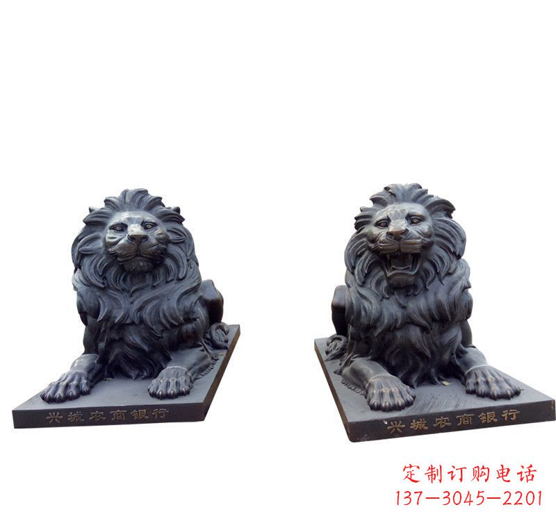 宜宾铜雕汇丰狮子 (2)