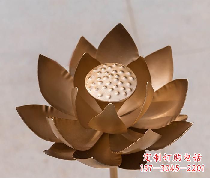 宜宾铜雕景观荷花