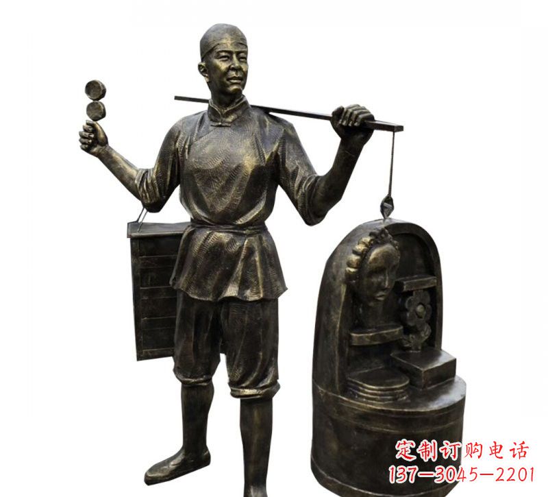 宜宾铜雕卖货郎
