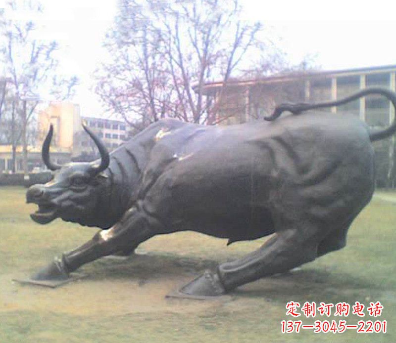 宜宾铜雕牛广场动物景观摆件 (2)