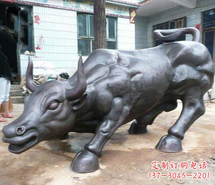 宜宾铜雕牛广场动物景观摆件 (3)