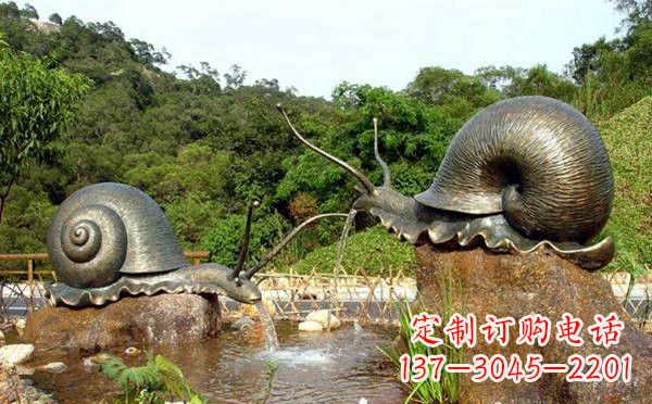 宜宾铜雕喷水蜗牛