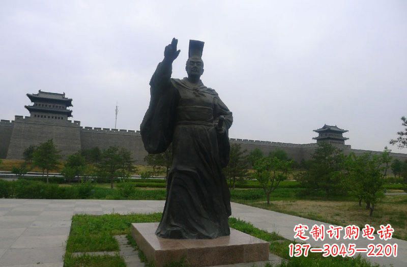 宜宾铜雕秦始皇古代名人雕塑