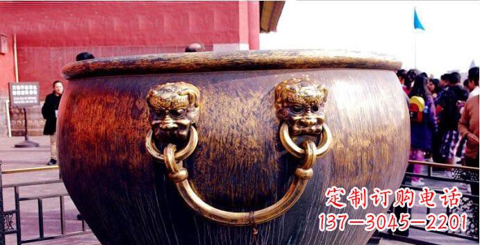 宜宾铜雕水缸寺庙景观雕塑