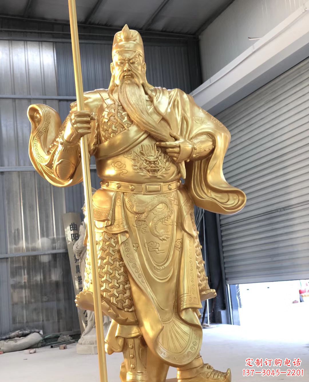 宜宾铜雕武财神雕塑