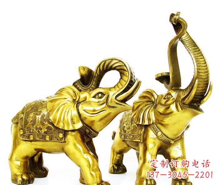 宜宾铜雕小象公园动物雕塑
