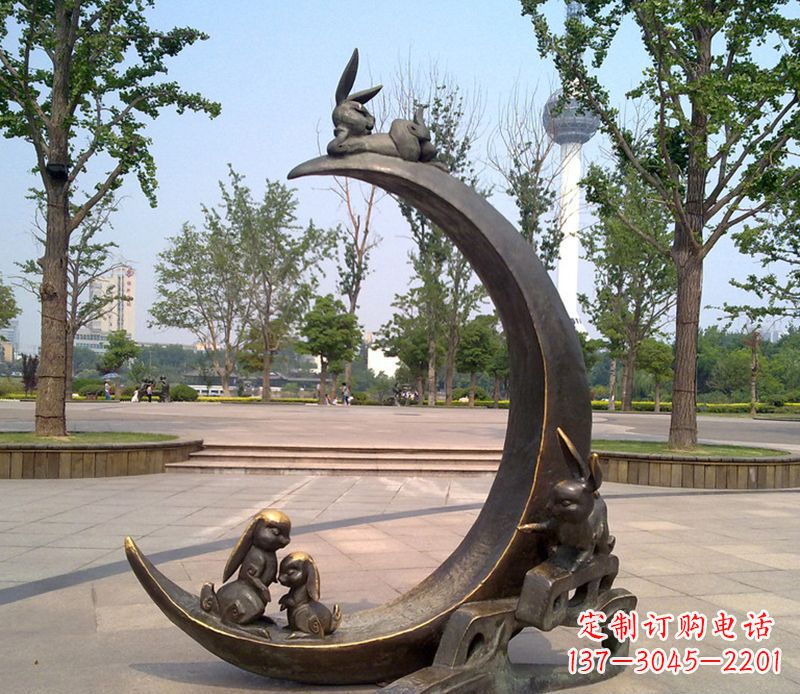 宜宾兔子铜雕