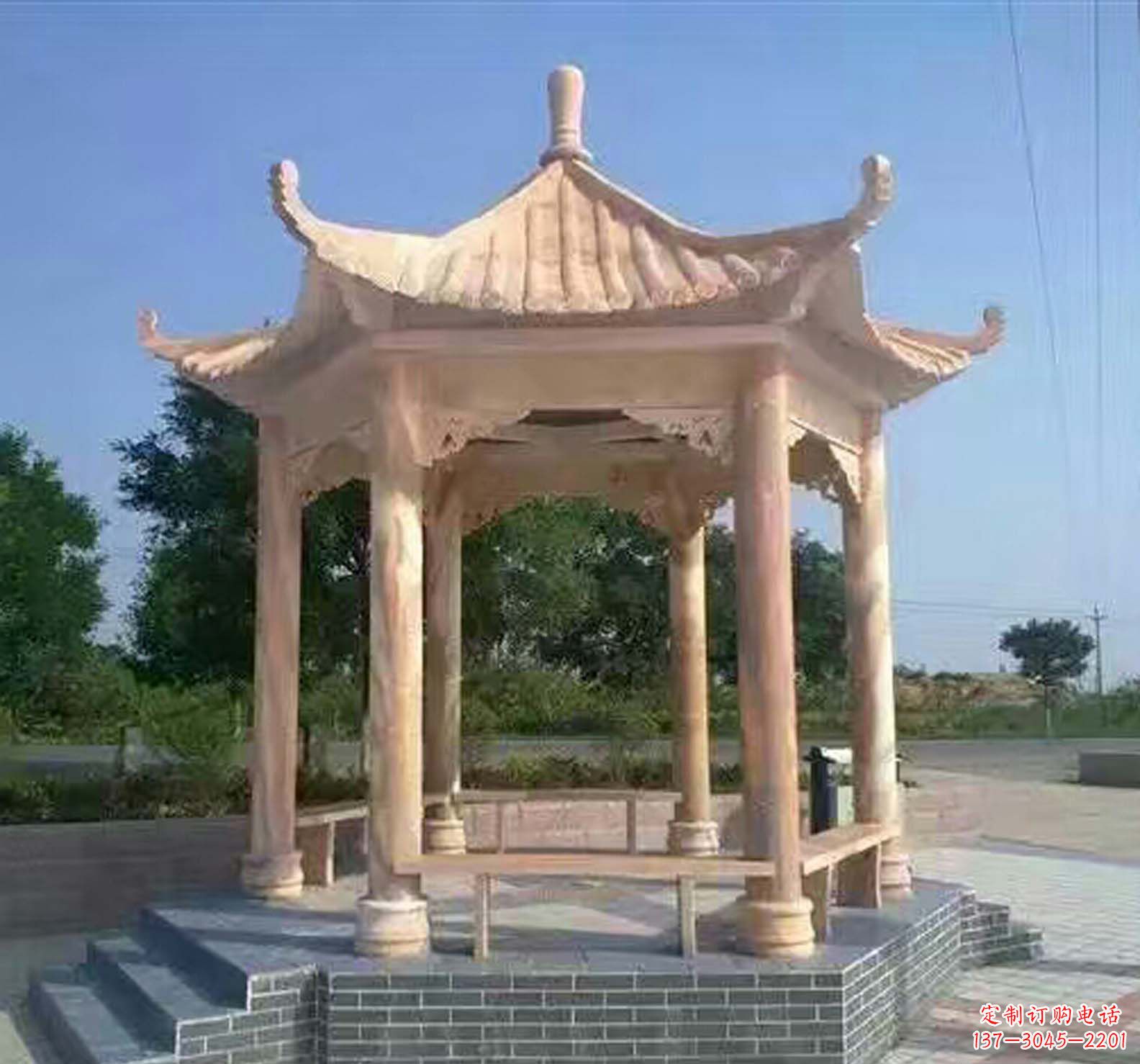 宜宾晚霞红公园景观凉亭