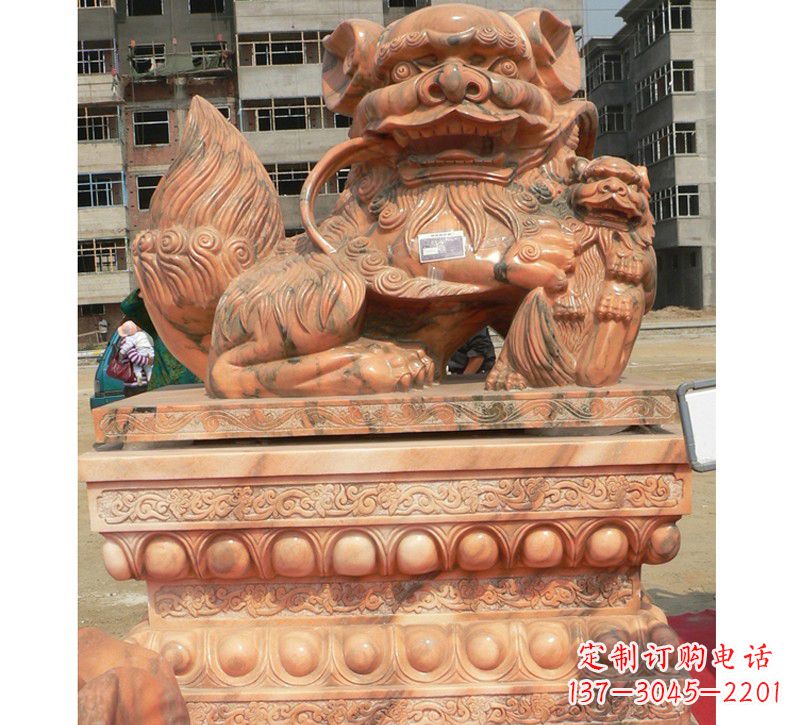 宜宾晚霞红南方石狮子