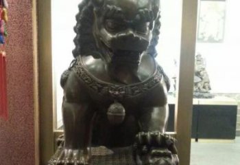 宜宾中领雕塑的铜质静谧雄狮雕塑是一件优雅而充…