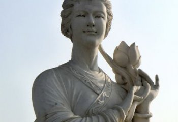 宜宾汉白玉荷花雕塑，精致美丽无双！