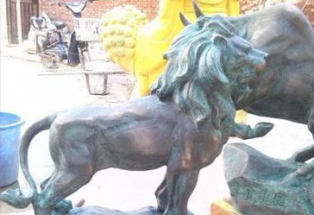 宜宾象征霸气，越狱青铜狮子雕塑