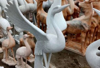 宜宾丹顶鹤雕塑，令您汲取自然之美