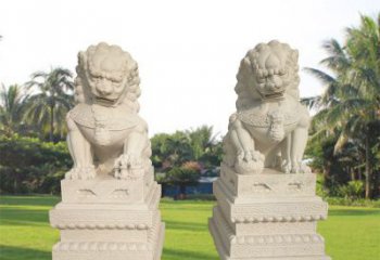 宜宾狮子雕塑增添华贵气息
