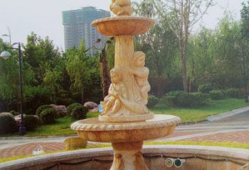 宜宾石雕喷泉龙头——美观优雅的水景定制