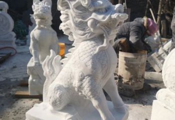 宜宾正宗古典麒麟神兽招财动物雕塑