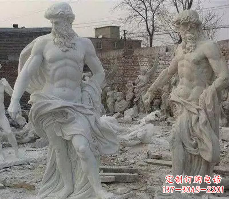 宜宾西方阿基米德人物石雕