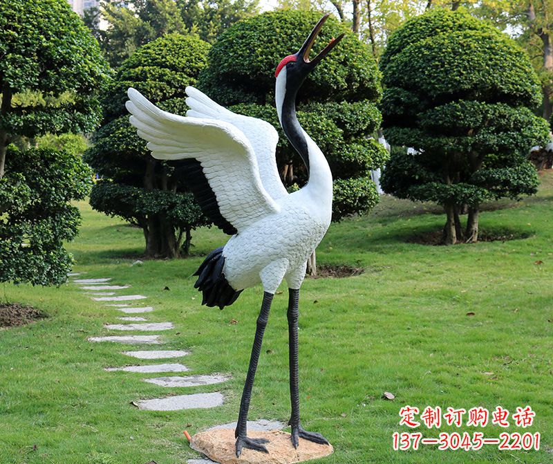 宜宾仙鹤金属雕塑