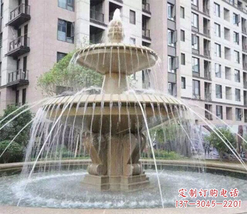 宜宾小区大型喷泉景观石雕