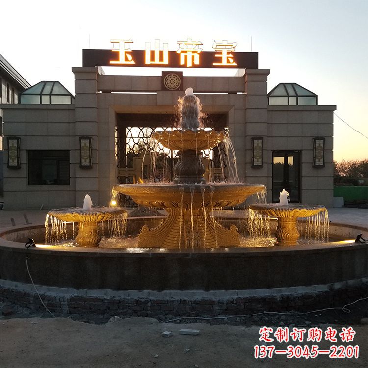 宜宾小区广场欧式水景石雕喷泉