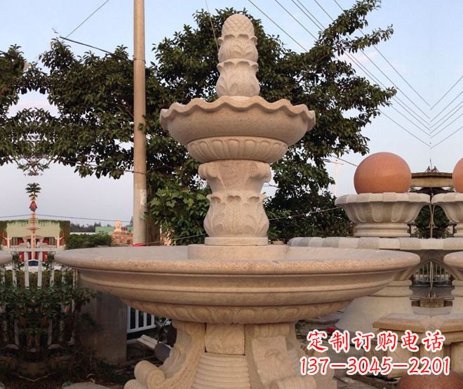 宜宾小区景观大型喷泉石雕 (4)
