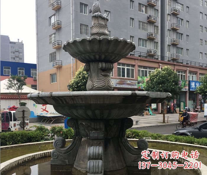 宜宾小区景观仿古喷泉石雕