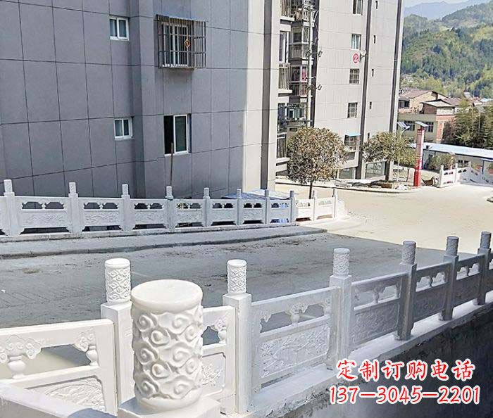 宜宾小区景观汉白玉石雕栏板
