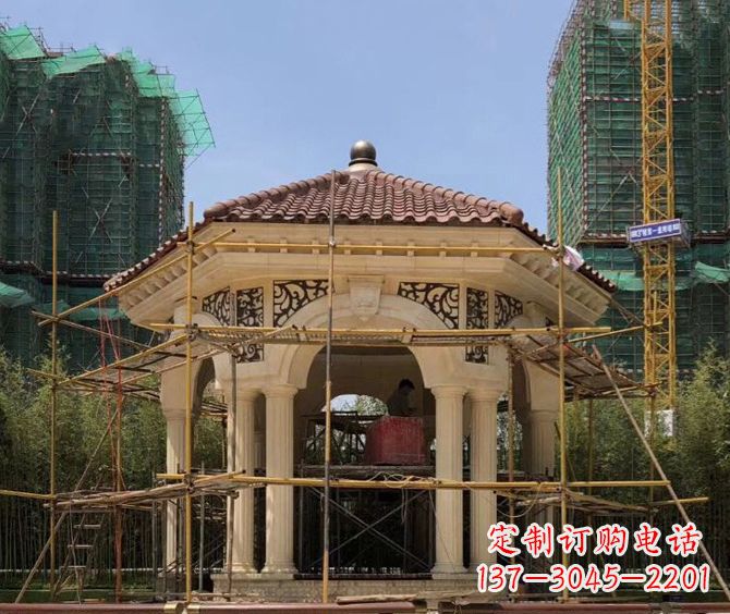 宜宾小区景观欧式凉亭石雕